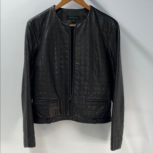 SIENA STUDIO QUILTED CROPPED LEATHER JACKET FTL-02-167